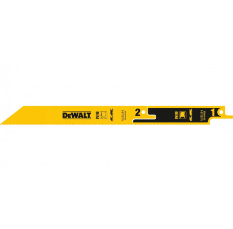Пильне полотно Breakaway по металу 230 мм для шабельної пили 5 шт DeWALT DT2416