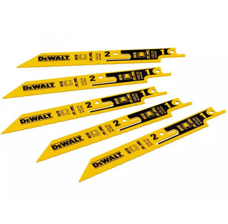 Пильне полотно Breakaway по металу 152 мм для шабельної пили 5 шт DeWALT DT2417 купити