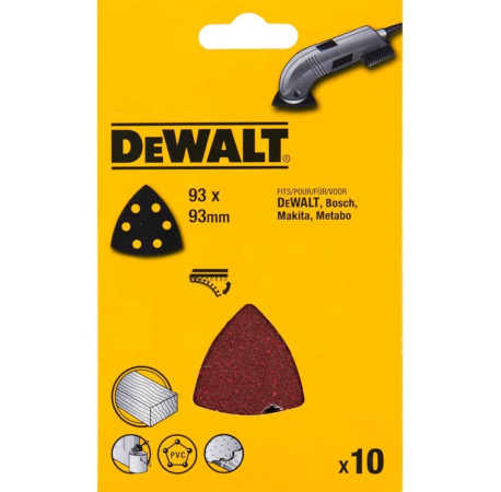 Шліфпапір для дельташліфмашин 93x93мм P40 10шт DeWALT DT3090 в магазині Tools DeWalt