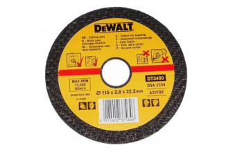 Круг відрізний по металу 115х2.8х22.2 мм DeWALT DT3400-QZ