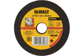 Круг відрізний по металу 125х2.5х22.2 мм DeWALT DT3410-QZ