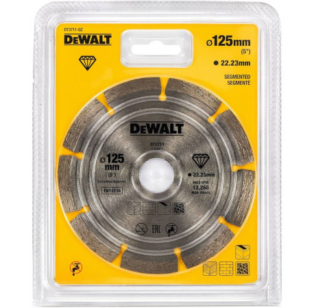 Диск алмазний по бетону 125 мм DeWALT DT3711 купити