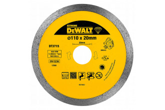 Диск алмазный по керамике 110х20х1.6 мм для плиткореза DeWALT DT3715