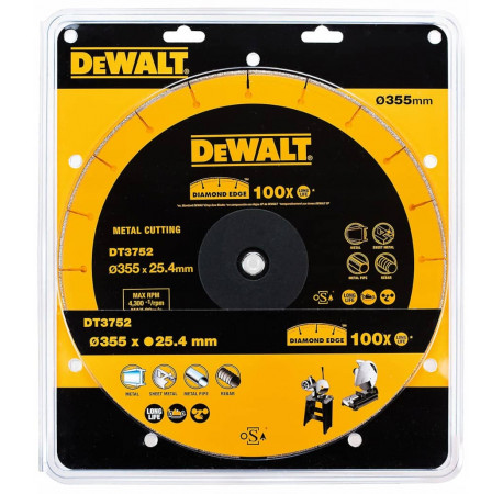 Диск алмазний по металу 355x1.6x25.4 мм DeWALT DT3752 купити