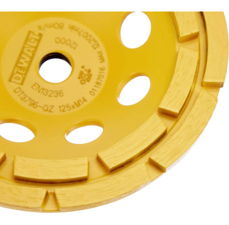 Чашка алмазна для кутових шліфмашин 125мм DeWALT DT3796 ціна