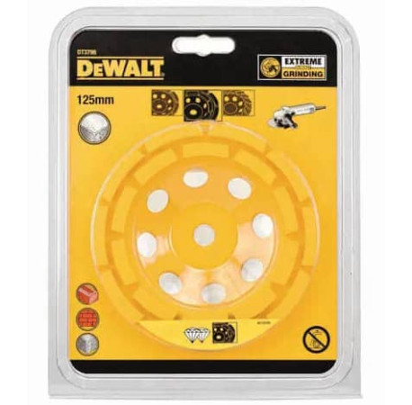 Чашка алмазна для кутових шліфмашин 125мм DeWALT DT3796 В Тулс ДеВолт