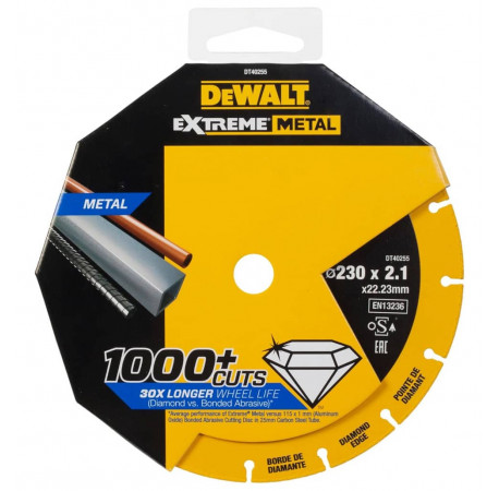 Диск алмазний по металу Extreme Metal 230x1.5x22.23 мм DeWALT DT40255 ціна