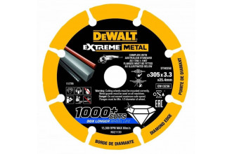 Диск алмазный по металлу Extreme Metal 305x3.3x25.4 мм DeWALT DT40256