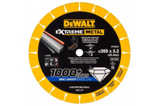 Диск алмазный по металлу Extreme Metal 355x3.3x25.4 мм DeWALT DT40257