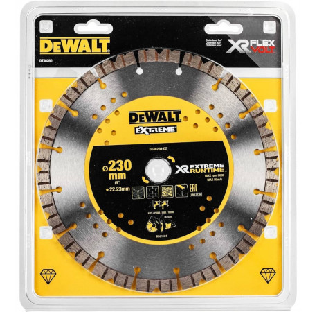 Диск алмазний по бетону Extreme 230x2.6x22.23 мм DeWALT DT40260 ціна