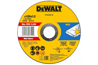 Круг відрізний Inox по металу 125х1.2х22.2 DeWALT DT42340Z