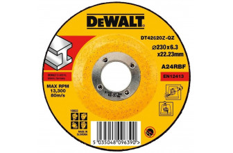Круг шліфувальний по металу 230х6.3х22.2 DeWALT DT42620Z