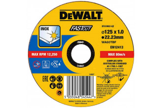 Круг отрезной Inox по металлу 125х1х22.2 DeWALT DT43902