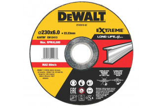 Круг шлифовальный Extreme 230х6х22.2 DeWALT DT43919