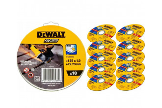Круг відрізний High Performance по металу 125х1х22.2 набір 10 шт DeWALT DT43972