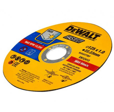 Круг відрізний FASTcut по металу 125х1х22.2 набір 100 шт DeWALT DT20540 купити