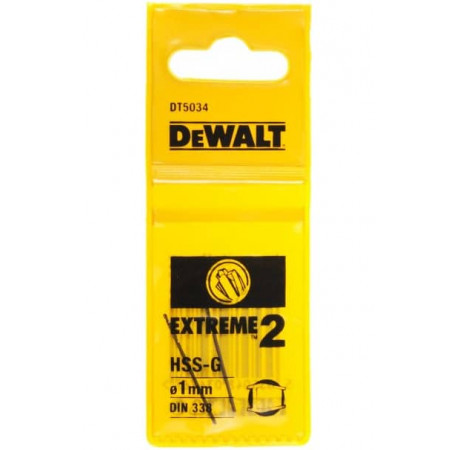 Сверло по металлу HSS-G Extreme2 1х34 мм 2 шт DeWALT DT5034 цена