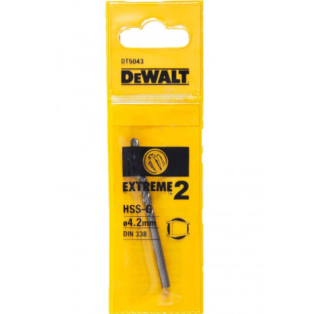 Свердло по металу HSS-G Extreme2 4х75 мм DeWALT DT5043 ціна