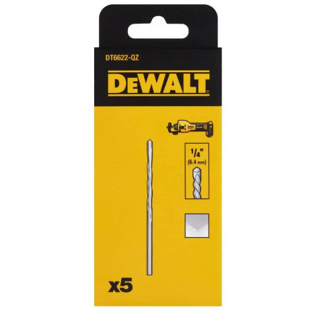 Фреза кінцева для гіпсокартону 5шт 1 ⁄ 4 DeWALT DT6622 В Тулс ДеВолт