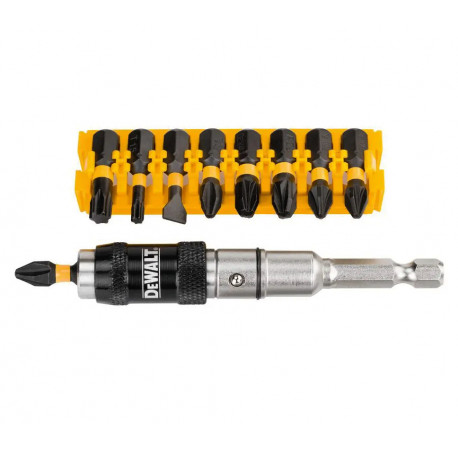 Набор бит Extreme Impact Torsion и магнитный держатель 10 шт DeWALT DT70518T
