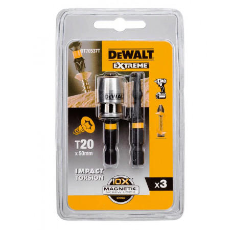 Набір біт і насадок Torx T20 L50 DeWALT DT70537T