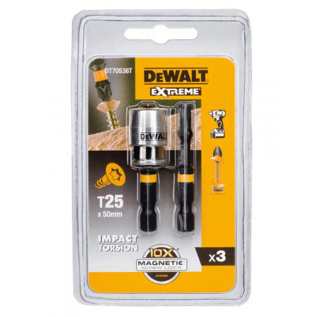 Набор бит и насадок Torx T25 L50 DeWALT DT70538T
