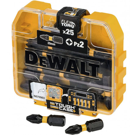 Набор бит Extreme FlexTorq Pozidriv PZ2 25 шт DeWALT DT70556T