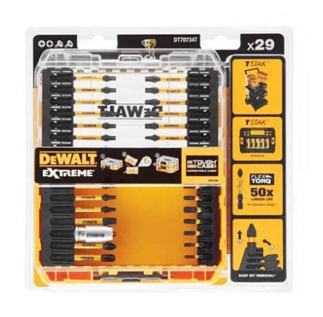 Набор бит Extreme Flextorq и магнитный держатель 29 шт DeWALT DT70734T в магазине Tools DeWalt
