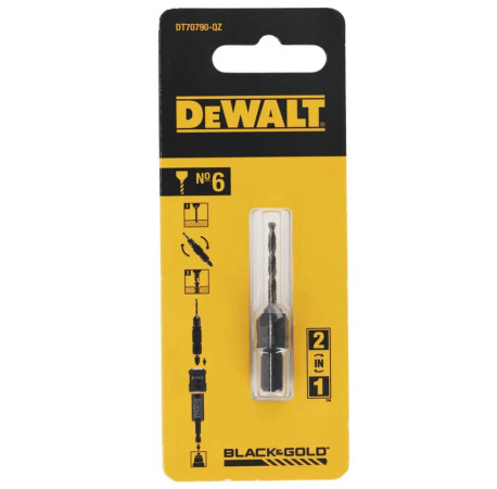 Свердло пілотне з зенкером Flip&Drive №6 DeWALT DT70790 ціна