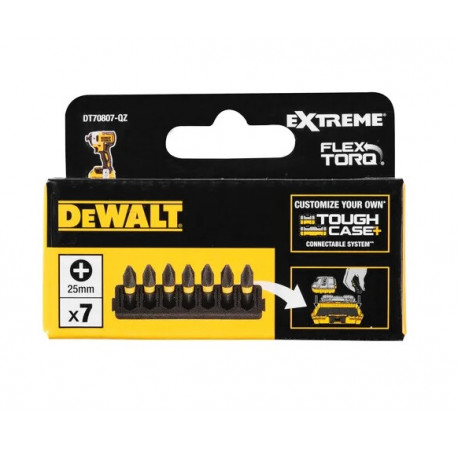 Кассета с битами FlexTorq Рh2 набор бит 7шт DeWALT DT70807 купить