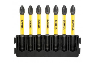 Касета з бітами FlexTorq набір біт 7шт Philips PH2 DeWALT DT70817