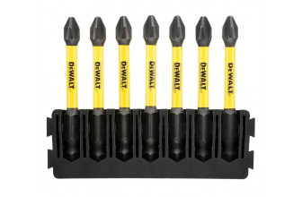 Касета з бітами FlexTorq набір біт 7шт Philips PH2 DeWALT DT70817