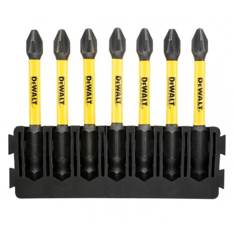 Касета з бітами FlexTorq набір біт 7шт Philips PH2 DeWALT DT70817