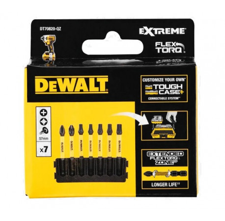 Касета з бітами FlexTorq набір біт 7шт DeWALT DT70820 купити