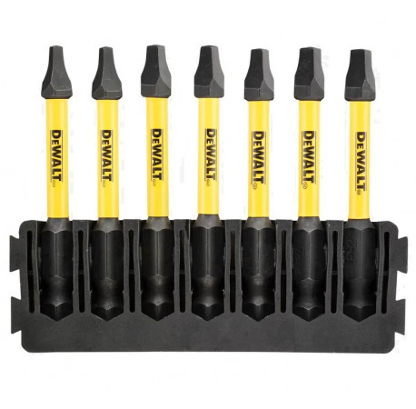 Кассета с битами FlexTorq набор бит SQUARE 7шт DeWALT DT70824