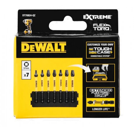 Кассета с битами FlexTorq набор бит SQUARE 7шт DeWALT DT70824 купить