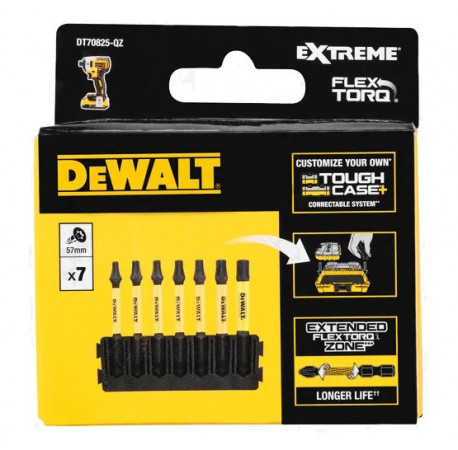 Кассета с битами FlexTorq набор бит Torx 7шт DeWALT DT70825 купить