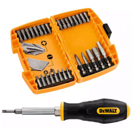 Викрутка набір біт насадок і магнітний тримач DeWALT DT71506