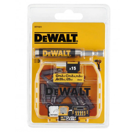 Набір біт Extreme Flextorq 15шт DeWALT DT71511