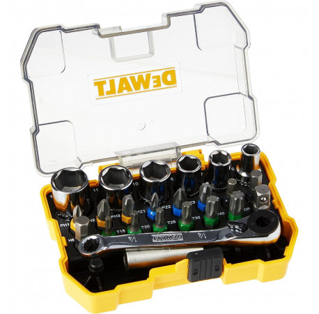Набор бит и головок и гаечный ключ 24 шт DeWALT DT71516