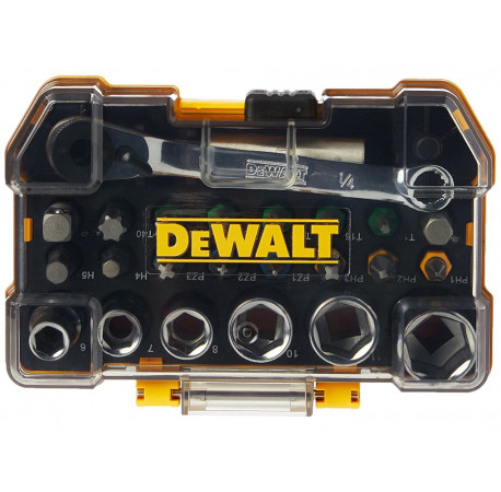 Набор бит и головок и гаечный ключ 24 шт DeWALT DT71516 купить