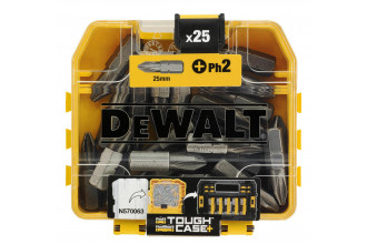 Набор бит Phillips 1/4 L25 PH2 DeWALT DT71522