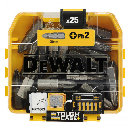 Набір біт Phillips 1/4 L25 PH2 DeWALT DT71522