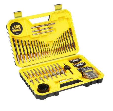 Набор бит и сверл торцевые головки и магнитный держатель 100шт DeWALT DT71563