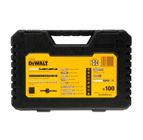 Набор бит и сверл торцевые головки и магнитный держатель 100шт DeWALT DT71563 в Тулс ДеВолт