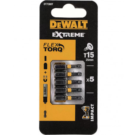 Набор бит Torx Т15 DeWALT DT7380T