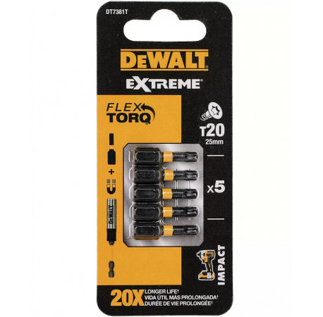 Набор бит Torx Т20 DeWALT DT7381T