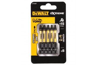 Набор бит Impact Flextorq Extreme Torx Т15 L57 DeWALT DT7394T
