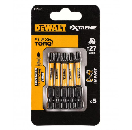 Набор бит Impact Extreme Flextorq Torx Т27 L57 DeWALT DT7397T