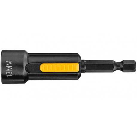 Головка торцевая магнитная 6-ти гранная Extreme 1/4x13 мм DeWALT DT7450